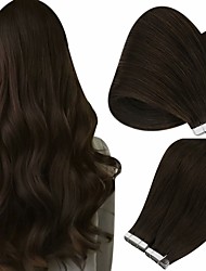 cheap -Extensions Tape in Black Hair Extensions Human Hair Off Black Ombre Dark Brown and Strawberry Blonde Real Hair Extensions Tape in Human Hair 50g 20pcs 16-24Inch Hair Extensions