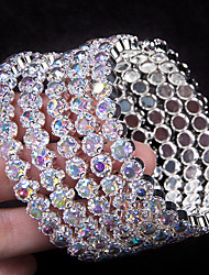 cheap -Women&#039;s Diamond Bracelet Classic Precious Personalized Stylish Alloy Bracelet Jewelry Rainbow / Yellow For Wedding Prom