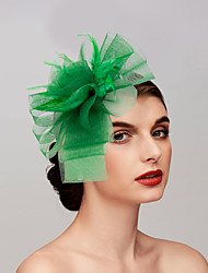 cheap -Feathers / Net Fascinators / Hats / Headpiece with Feather / Cap / Flower 1 PC Wedding / Horse Race Headpiece