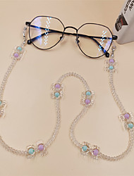 cheap -Men&#039;s / Women&#039;s Body Jewelry 75 cm glasses chain Purple / Orange / Yellow irregular Simple / Luxury / Fashion Acrylic Costume Jewelry For School / Gift / Daily Summer