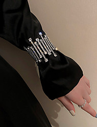 cheap -Women&#039;s Diamond Bracelet Classic Precious Personalized Stylish Alloy Bracelet Jewelry Silver For Wedding Gift