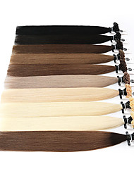 cheap -Fusion Keratin Bond Human Hair Extensions Capsule U Nail Tip Real Remy Pre Bonded Hair Platinum Blonde