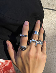 cheap -Ring Wedding Classic Silver Alloy Animal Personalized Stylish Fashion 5pcs / Men&#039;s / Men&#039;s