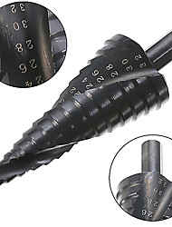cheap -Nitrided Triangular Spiral 5-stage 4-12mm Electric drill Anti-Wear Wall punching / Steel drilling