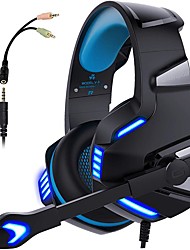 cheap -Gaming Headset for Xbox One PS4 PC Over Ear Gaming Headphones with Noise Cancelling Mic LED Light Stereo Bass Surround Soft Memory Earmuffs for Smart Phone Laptops Tablet