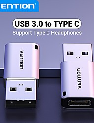 cheap -Vention USB C Adapter USB 3.0 2.0 Male to Type C Female Converter Cable for Laptop Samsung S20 Xiaomi 10 Earphone USB Adapter