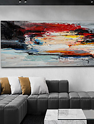 cheap -Handmade Oil Painting CanvasWall Art Decoration Abstract Knife Painting Landscape Dusk for Home Decor Rolled Frameless Unstretched Painting