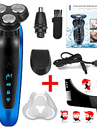 cheap -Mens Electric Razor for Men Electric Face Shavers Rechargeable Shaving Men&#039;s Cordless Razors Waterproof Wet Dry 3 in 1 Rotary Shavers Beard Nose Mustache Trimmer USB Charging
