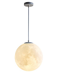 cheap -15/18 cm 3D Printing Globe Design Moon Pendant Light LED Artistic Style Home Deco. Creative Hanging Light