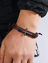 cheap -Leather Bracelet Loom Bracelet Braided Vintage Theme European Boho Leather Bracelet Jewelry Black / Brown For Gift Daily Festival