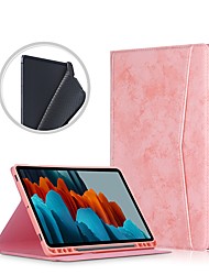 cheap -Tablet Case Cover For Samsung Galaxy Tab S8 S7 Portable Pencil Holder Shockproof Solid Colored Canvas