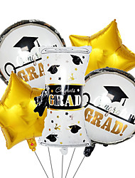 cheap -2022 New Party Ceremony Atmosphere Layout Graduation Season Balloon Classroom Scene Decoration Aluminum Film Balloon Set