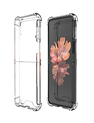 cheap -Phone Case For Samsung Galaxy Back Cover Z Flip 3 Shockproof Clear Transparent Acrylic