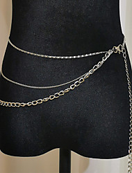 cheap -Women&#039;s Lisa Black Pink Performance More Accessories Stylish Jazz Polyester White Golden Silver Belt