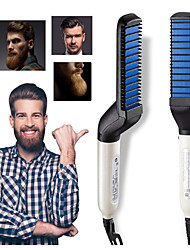cheap -Multifunctional Electric Hair Comb Brush Beard Straightener Beard Straightening Comb Straight Hair Curler Styling Tools