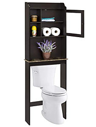 cheap -Modern Bathroom Space Saving Organized Wooden Lockers Suitable For Home Bathroom  Espresso