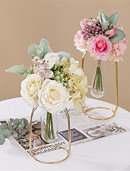 cheap -Artificial Flower Fabric Wedding Tabletop Hydrangea Bouquet Bridal Bouquet