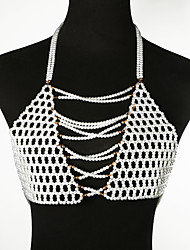 cheap -Women&#039;s Body Jewelry 20-50 cm Body Chain White Geometric Personalized / Stylish Pearl Costume Jewelry For Wedding / Gift Summer