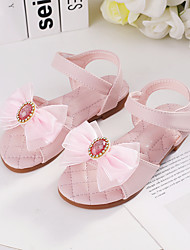 cheap -Girls&#039; Sandals Dress Shoes Princess Shoes Microfiber Little Kids(4-7ys) Party Daily Flower Light Pink Pink Ivory Spring Summer / Booties / Ankle Boots
