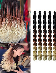 cheap -Synthetic Extentions Loose Curl Deep Wave Synthetic Hair 20 inch Hair Extension Hair weave 6pcs / pack Soft Smooth Adjustable Women&#039;s Girls&#039;