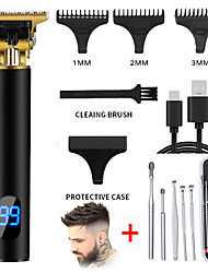 cheap -Hair Clippers for Men Professional Hair Trimmer Zero Gapped T-Blade Trimmer Cordless Rechargeable Edgers Clippers Electric Beard Trimmer Shaver Hair Cutting Kit with LCD Display Gifts for Men