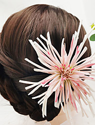 cheap -Artificial Flower Hair Clips Texture Crab Claw Chrysanthemum Silk Flower Fairy Air Fresh Han Clothing Headdress Ancient Style Shape After Pressing Travel Vacation Hairpin