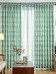 cheap -Two Panel American Style Plant Print Curtain Living Room Bedroom Dining Room Thermal Insulation Curtains