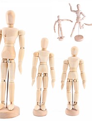 cheap -5.5/8/12inch Artist Movable Limbs Male Wooden Toy Figure Model Mannequin bjd Art Sketch Draw Action Toy Figures