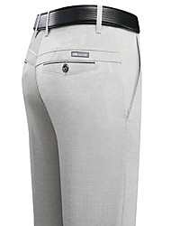 cheap -Men&#039;s Retro Vintage Formal Dress Pants Chinos Full Length Pants Business Work Micro-elastic Solid Color Mid Waist Slim Black Grey Dusty Blue Light gray Dark Gray 31 32 33 34 35 / Summer