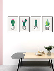 cheap -Fresh Plant Cactus Aloe Potted Home Bedroom Living Room Tv Background Decoration Removable Sticker