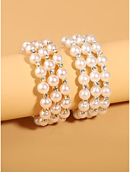 cheap -Women&#039;s Wrap Bracelet Bracelet Classic Princess Elegant Fashion Korean Rhinestone Bracelet Jewelry Silver / Gold For Wedding Gift Daily Engagement Work