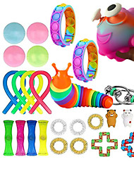 cheap -27Pcs Fidget Toys Anti Stress Set Stretchy Strings toys for Adults Christmas Gift Pack Squishy Sensory Antistress Relief Fidget Toy