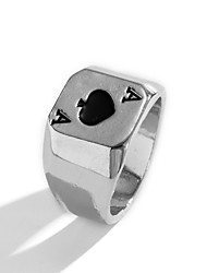 cheap -Ring Wedding Classic Silver Alloy Lucky Stylish Simple Fashion 1pc / Men&#039;s / Men&#039;s