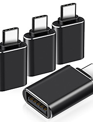 cheap -4 Pack USB C Female to USB Male Adapter Type C to USB Adapter USBC to A Power Charger Cable Converter for iPhone 13 12 Mini Pro Max,Samsung Galaxy S22,iPad Mini Air Pro i-Watch Series 7