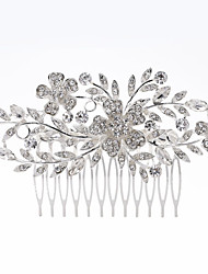 cheap -Classic Style Wedding Alloy Hair Accessory with Flower Comb 1pc Wedding / Party / Evening Headpiece