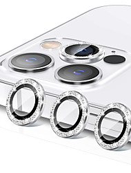 cheap -[1 Set] For iPhone 13 12 Pro Max mini 11 Pro Max Separated Camera Lens Protector Glitter HD Tempered Glass Diamond Camera Cover