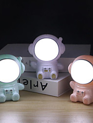cheap -LED Cartoon Spaceman Night Lights USB Rechargeable Night Lamps for Kids Baby Gifts Indoor Study Bedroom Decor Bedside Light