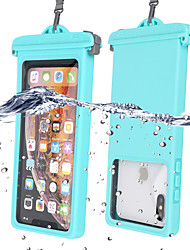 cheap -Phone Case For Apple Samsung Galaxy Waterproof Pouch For iPhone 13 Pro mini 12 11 XR Max Samsung Galaxy S22 S21 S20 FE Shockproof Dustproof with Adjustable  Neck Strap Transparent Up to 6.5 inch