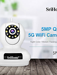 cheap -Srihome SP019 5MP QHD 2.4G&amp;5G Dual Band WIFI AutoTracking Wireless PTZ IP Camera Wireless Intercom Motion Detection Baby Monitor