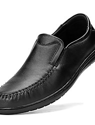 cheap -Men&#039;s Loafers &amp; Slip-Ons Formal Shoes Dress Shoes British Style Plaid Shoes Business British Wedding Office &amp; Career Cowhide Black Fall Spring
