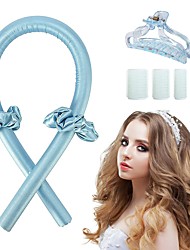 cheap -Heatless Curling Rod Headband Heatless Hair Curlers Heatless Curls You Can To Sleep In Overnight Soft Foam Hair Rollers Curling Ribbon and Flexible Rods for Natural Hair