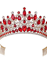 cheap -Simple Bridal Alloy Crown Tiaras with Metal 1pc Wedding Headpiece