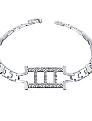 cheap -Women&#039;s Bracelet Geometrical Vertical / Gold bar Fashion Silver Plated Bracelet Jewelry Silver For School Daily Work Festival