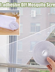 cheap -Indoor Insect Fly Mosquito Net Screen Curtain Mesh Bug Mosquito Netting Door Window Screen Self-adhesive Protection With Tape