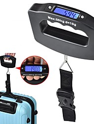 cheap -50kg/10g Digital Luggage Scale Electronic Portable Suitcase Travel Weighs With Backlight Electronic Travel Hanging Scales Strap / Hook Optional