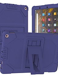 cheap -Tablet Case Cover For Amazon Kindle Fire HD 10 / Plus 2021 Shockproof Dustproof with Stand Solid Colored TPU PC