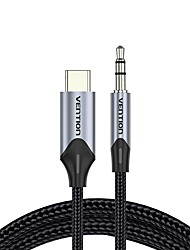 cheap -Vention USB C to 3.5mm Audio Aux Jack Cable Type C Adapter to 3.5mm Headphone Stereo Cord Car for iPad Pro 2018 Samsung Galaxy S22 S21 Ultra Note20 Google Pixel 3 2XL Oneplus Huawei