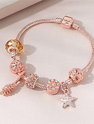 cheap -Women&#039;s Bead Bracelet Beads Precious Stylish Artistic Elegant Cute Sweet Glass Bracelet Jewelry Pink For School Gift Daily Prom Festival