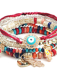 cheap -Women&#039;s Bracelets Ethnic Style Street Color Block Bracelets &amp; Bangles / Black / Red / Blue / Fall / Winter