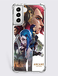 cheap -LOL Arcane Phone Case For Samsung Galaxy S22 S21 S20 Plus Ultra FE Unique Design Protective Case Shockproof Dustproof Back Cover TPU